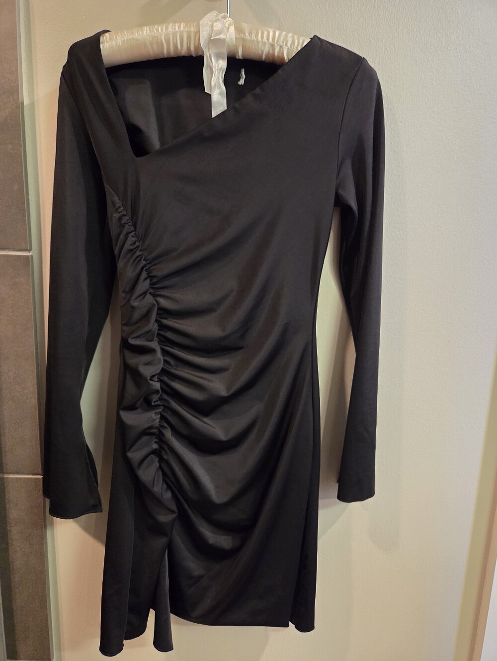 Witchy Black Cocktail Dress with Side & Sleeve Slits